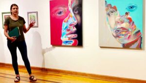 An oil painting created by Larissa Barnat