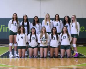 The 2022 Moraine Valley Community College conference and region championship volleyball team.
