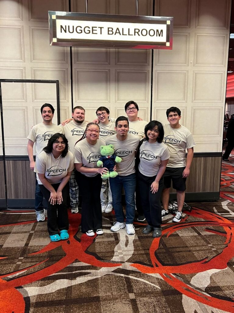 Members of the national championship Moraine Valley Community College Speech and Debate Team include (front row