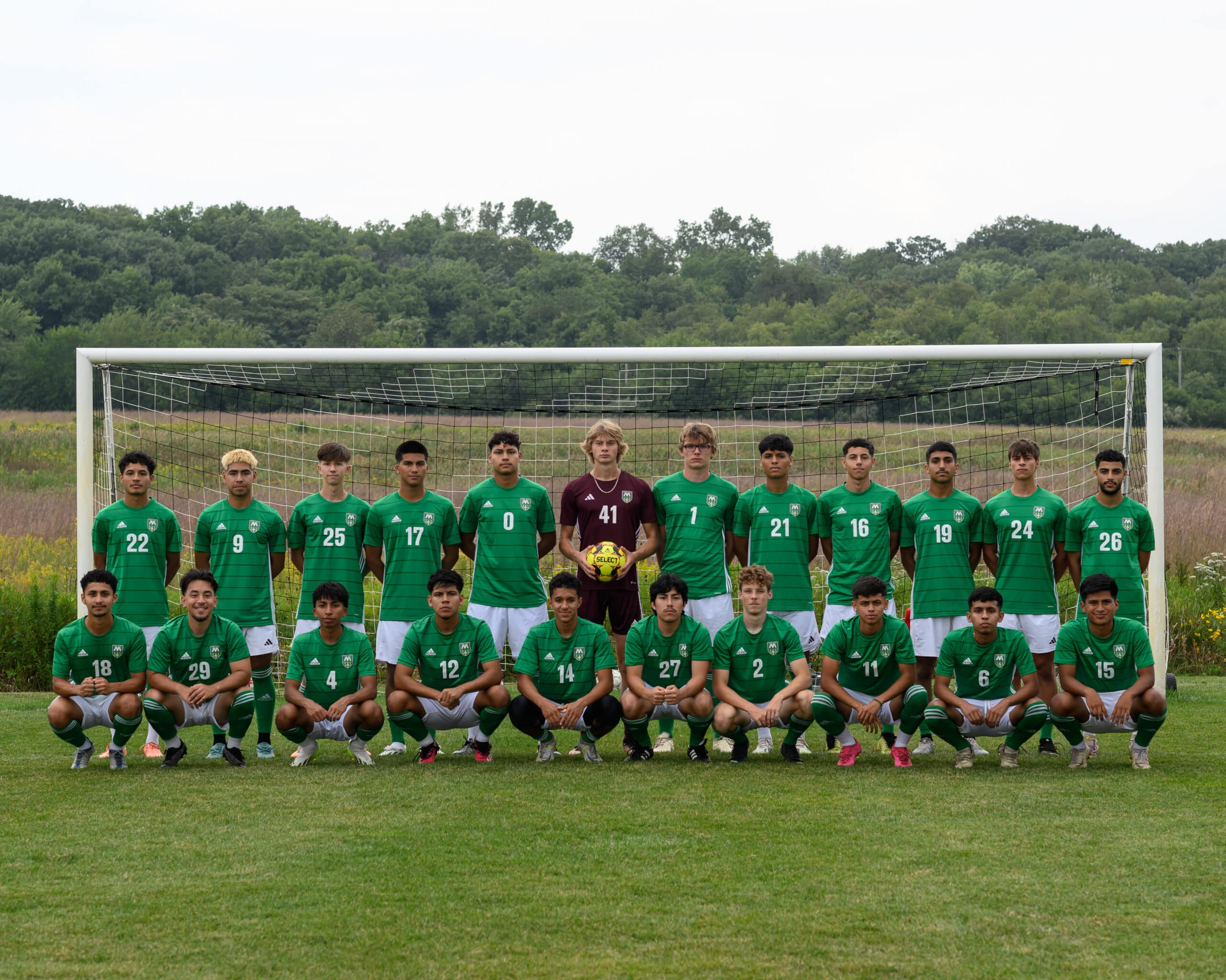 The 2023 Moraine Valley Community College men’s soccer team.
