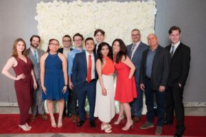 Members of the national championship Moraine Valley Community College Speech and Debate Team include (from left) coach Natalie Jurcik