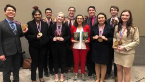 The Moraine Valley Community College Speech Team earned second place in the two-year division at the Frankly Speaking Tournament hosted by the College of DuPage.