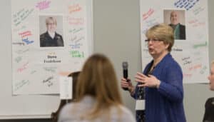 The Illinois Community College Trustees Association presented Dawn Fredrikson with the 2021 Professional Board Staff Member Award.|The Illinois Community College Trustees Association presented Dawn Fredrikson with the 2021 Professional Board Staff Member Award.