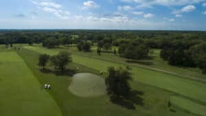 Aerial view of Cog Hill Country Club course