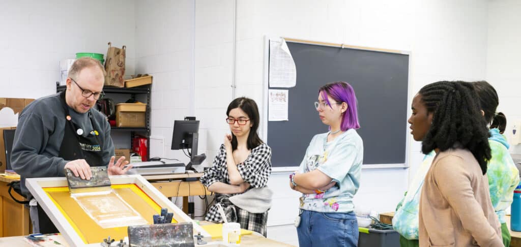 Printmaking classroom