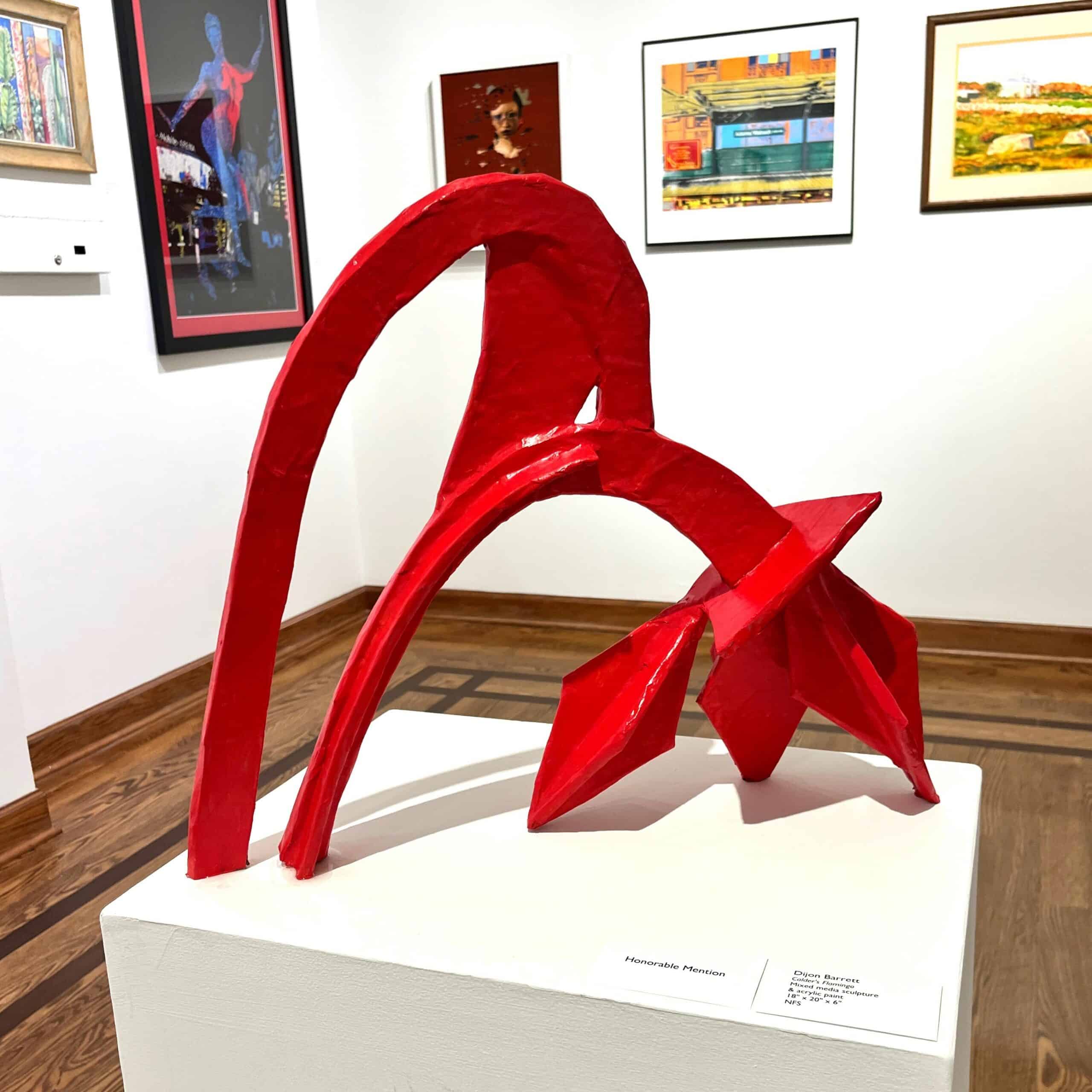 Opens image - “Calder’s Flamingo” by Dijon Barrett